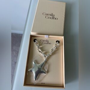 Viral Camila Coelho Silver Star Necklace